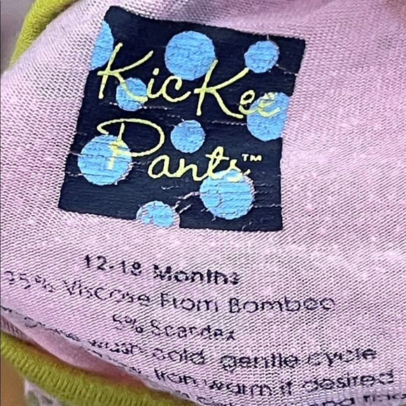 Kickee Pants Pink and Green turtle Bodysuit - Picture 7 of 11